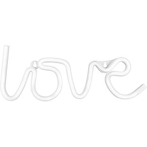 Neon LED-valo LOVE valkoinen 34,5 x 13 cm paristokäyttöinen