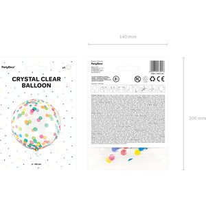 Orbz Balloon with dots, 40 cm, mix