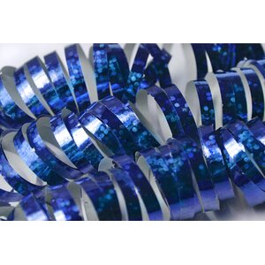 Holographic streamer, blue, 3.8m: t 1pkt/18pc.