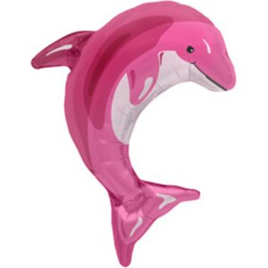 Delfiini muotofoliopallo pinkki