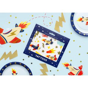 Temporary tattoos Airplanes, mix: 1pkt/11pc.