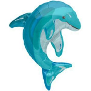 Delfiini muotofoliopallo sininen