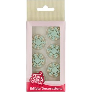 FunCakes Sugar Paste Decorations Snowflakes Set/12