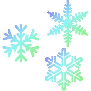 PME JEM Stencil Snowflakes pk/3