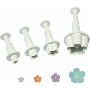 PME Flower Blossom Plunger Cutter set/4