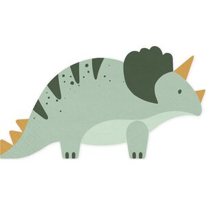 Napkins Triceratops, 18x10 cm, mix 1pkt/12pc.
