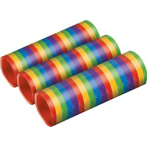 3 Streamers Bright Rainbow Metallic Paper 0.7 x 400 cm