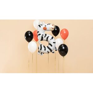 Foil balloon Number 5 - Zebra, 68x98 cm, mix
