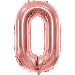 Foil Balloon Number ''0'', 86cm, gold