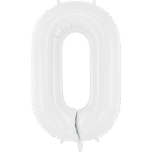 Numerofoliopallo 0 86 cm valkoinen