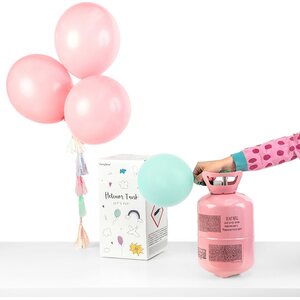 Helium tank, pink, 30 balloons