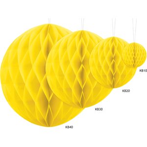 Honeycomb Ball, yellow, 10cm