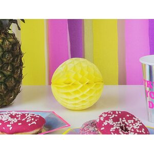 Honeycomb Ball, yellow, 10cm