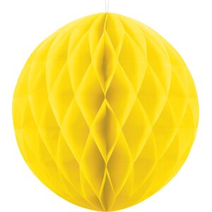 Hunajakennopallo keltainen 20 cm