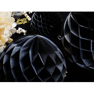 Honeycomb Ball, black, 10cm