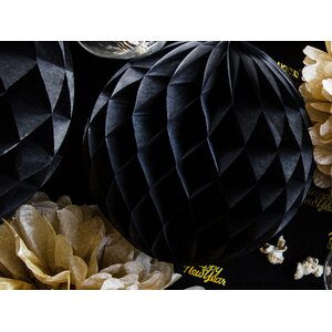 Honeycomb Ball, black, 10cm