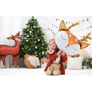 Foil Balloon Deer, 73x64cm, mix