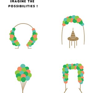 Balloon garland - Dino, 200cm
