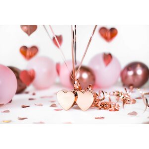 Balloon weight Hearts, rose gold