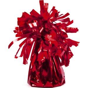 Foil balloon weight, red 1pkt/4pc.
