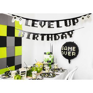 Foil balloon Gamer over, 45 cm, black