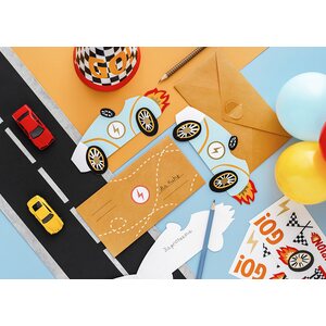 Invitations Car, mix 1pkt/6pc.