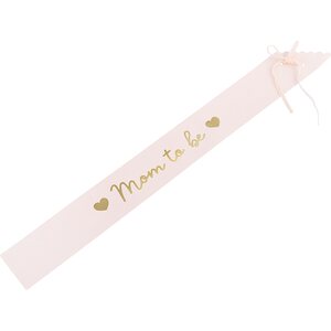 Sash Mom to be, pale pink, 75 cm