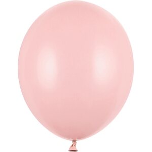 Strong Balloons 23cm, Pastel Pale Pink 1pkt/100pc.