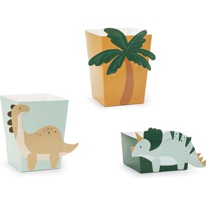 Boxes for snacks Dinosaurs, mix 1pkt/6pc.