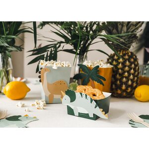 Boxes for snacks Dinosaurs, mix 1pkt/6pc.