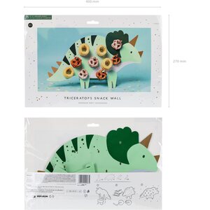 Snack wall Triceratops, 38x23 cm, mix