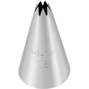 Wilton Decorating Tip #018 Open Star Carded