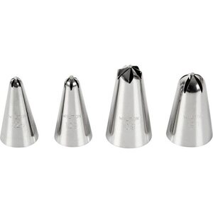 Wilton Decorating Tip Set Flowers #109, #129, #190, #225