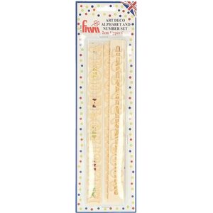 FMM Alphabet & Numbers Tappits Art Deco Upper Case