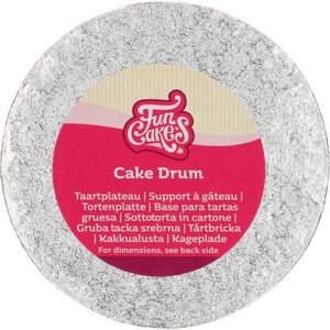 FunCakes Cake Drum Rond Ø15 cm - Zilver