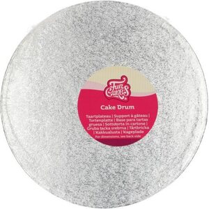 FunCakes Cake Drum Round Ø25 cm - Silver