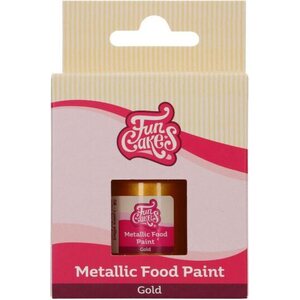 FunCakes edible paint metallic gold 30 ml