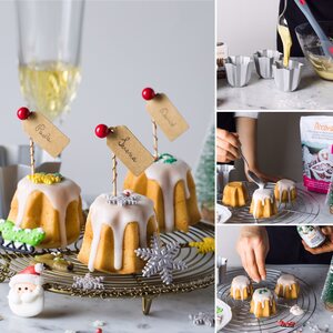 Decora ANODIZED ALUMINUM MINI-PANDORO MOLD 70 G