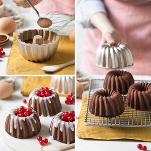 Decora DIECAST ALUMINUM MINI-CAKE PAN Ø 10 X 5 H CM CAROL