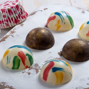 Decora CHOCOLATE MOULD HEMISPHERE Ø 75 275X150X22MM