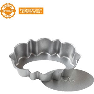 Decora NON-STICK TART PAN Ø 7,5 X 11,5 X 3 H CM REMOVABLE BOTTOM