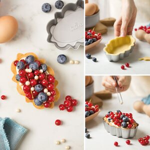 Decora NON-STICK TART PAN Ø 7,5 X 11,5 X 3 H CM REMOVABLE BOTTOM