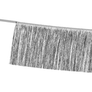 Fringe garland, silver