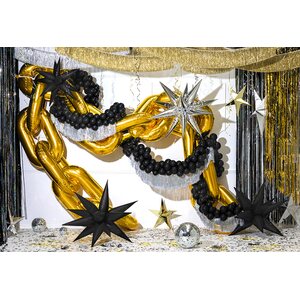 Fringe garland, silver
