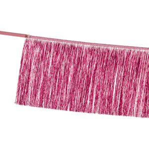 Fringe garland, pink