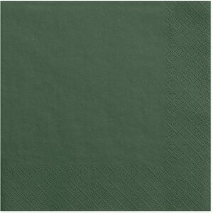 Suuri lautasliina vihreä, 33 x 33 cm 20 kpl/pkt