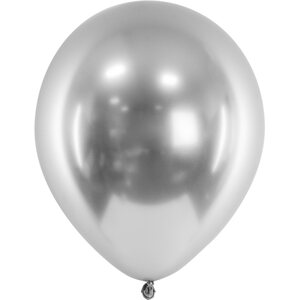 Glossy Balloons 30cm, silver