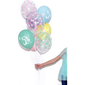 Balloons 30cm, Hearts, Crystal Clear 1pkt/50pc.