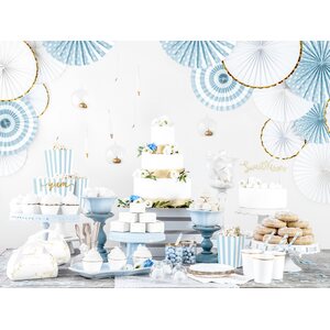 Decorative Rosettes, white: 1pkt/3pc.
