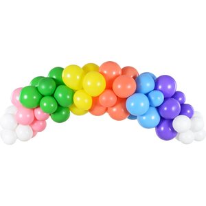 Balloon garland - Rainbow, 200cm 1pkt/60pc